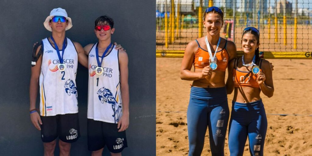 Lara/Sophia e Bernardo/Escobar são campeões do Circuito Estadual Sub-19 de Vôlei de Praia