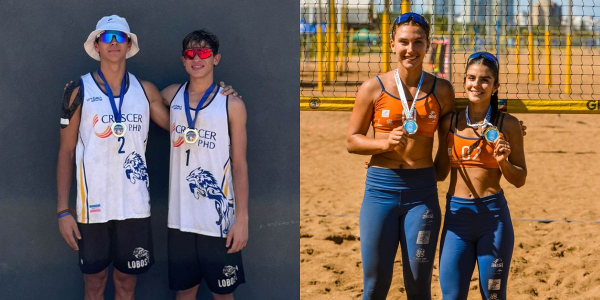 Lara/Sophia e Bernardo/Escobar são campeões do Circuito Estadual Sub-19 de Vôlei de Praia